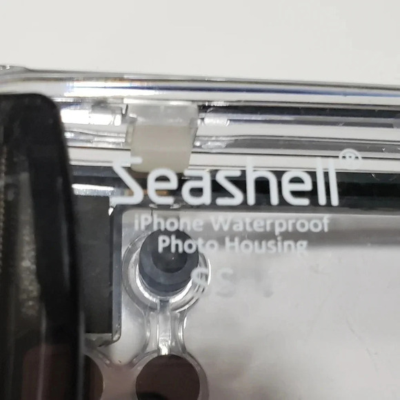 (2)Seashell SS-I  40mm iPhone waterproof /underwater housing case black/clear - Picture 6 of 6